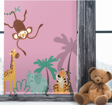 "boho" kids selva animal estor - TenStickers