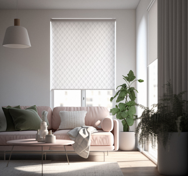 Estore Branco com Textura Acolchoada - TenStickers