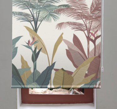 Cortina de rolo para árvores de terracota para plantas tropicais - TenStickers