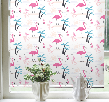 Animal flamingo rosa tropical estor - TenStickers