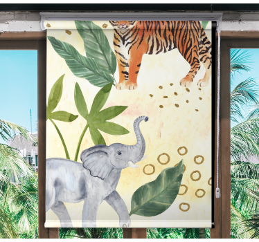 Aquarela animais safari animais estores - TenStickers