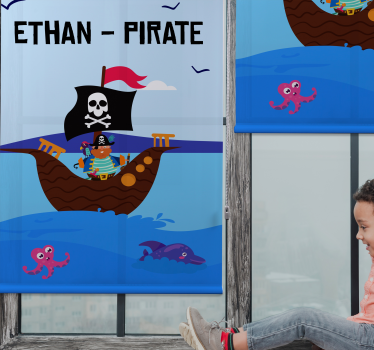 Barco pirata personalizado estor - TenStickers