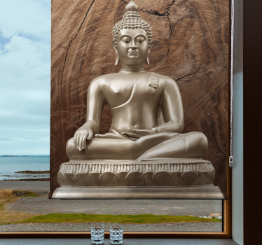 Estores de madeira buddha zen marrom - TenStickers