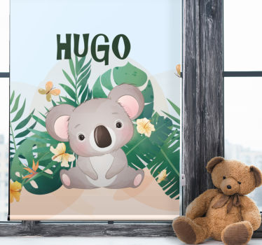 Coala fofo para menino com nome babys estor - TenStickers
