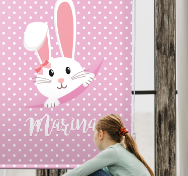 Coelhinha fofa para menina com nome babys estores - TenStickers