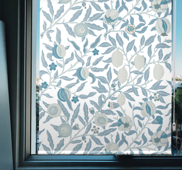 Cortina de rolo de flor vitoriana pintada - TenStickers
