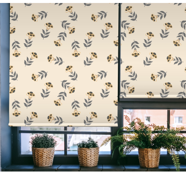 Cortina de rolo para flores polaco muito delicada - TenStickers