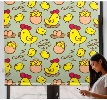 Desenho animado galinhas e ovos animais estores - TenStickers