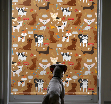 Diferentes padrões de cachorros fofos crianças estors - TenStickers