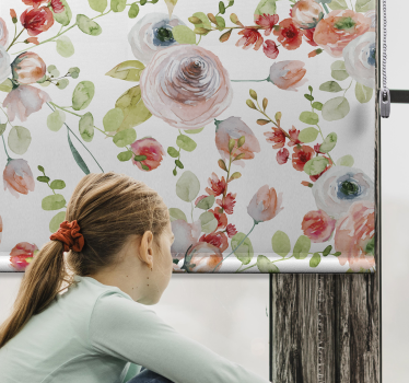 Estore clássico de ramos florais - TenStickers