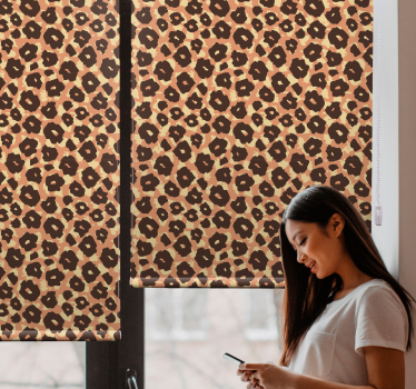 Estore de rolo animais variados estampa de pele de leopardo - TenStickers