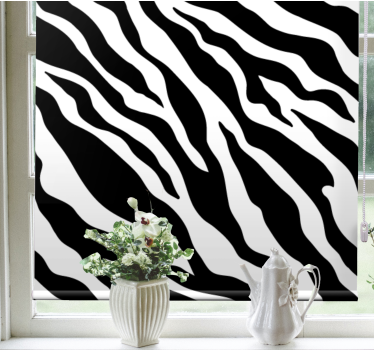 Estore de rolo animais variados motivo de listras de zebra - TenStickers