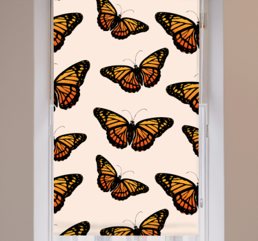 Estore de rolo borboleta padrão vibrante - TenStickers