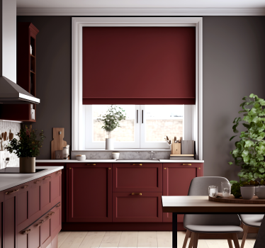 Estore de rolo cozinha vermelho escuro - TenStickers