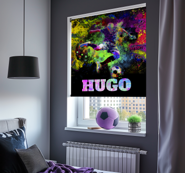 Estore de rolo futebol desenho colorido - TenStickers