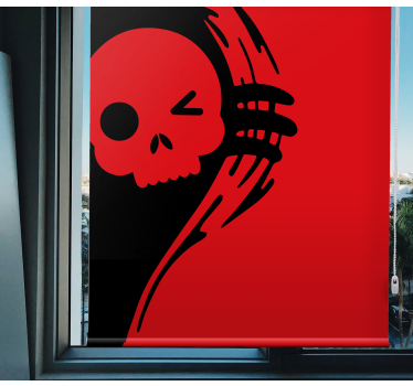Estore de rolo frikis desenho do emblema da caveira - TenStickers