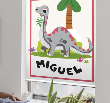 Estore de rolo dinossauros langer hals com nome - TenStickers