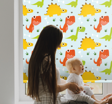 Estore de rolo dinossauros com dinossauros fofos em cartoon - TenStickers