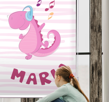 Estore de rolo dinossauros dinossauro doce com nome - TenStickers