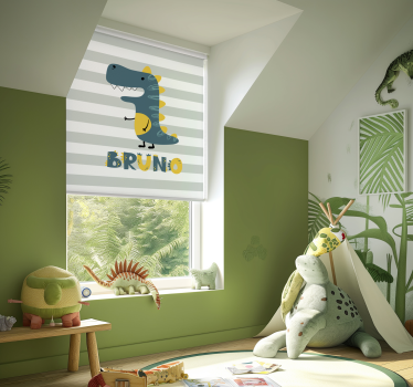 Estore de rolo de dinossauros jurássico personalizável - TenStickers