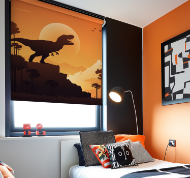 Estore de rolo de dinossauros silhueta t-rex - TenStickers
