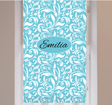 Estore de rolo florais motivo floral personalizado - TenStickers