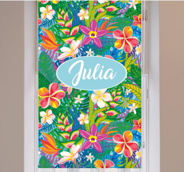 Estore de rolo flores e plantas arranjo floral tropical - TenStickers