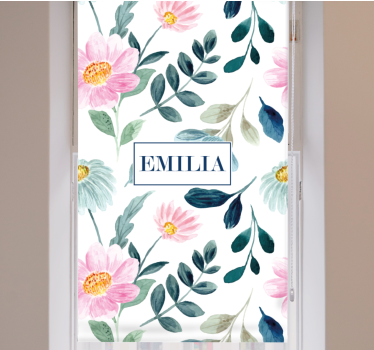 Estore de rolo flores e plantas flor floral com nome - TenStickers