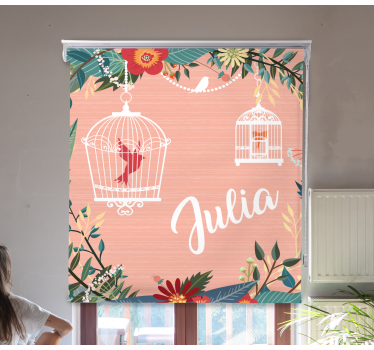 Estore de rolo flores e plantas gaiolas e flores - TenStickers