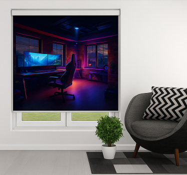 Estore de rolo frikis configuração de jogo neon futurista - TenStickers