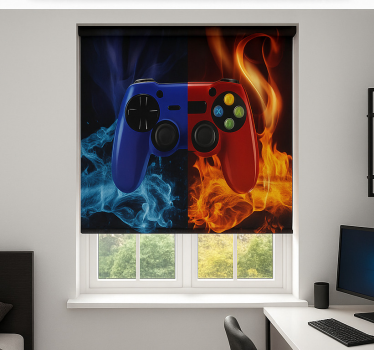 Estore de rolo frikis console de fogo e gelo - TenStickers