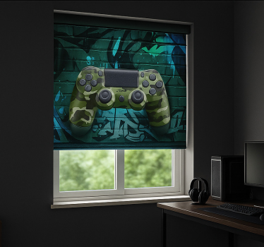 Estore de rolo frikis controle de jogo cammo graffiti - TenStickers
