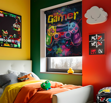 Estore de rolo de frikis controle multicolorido - TenStickers