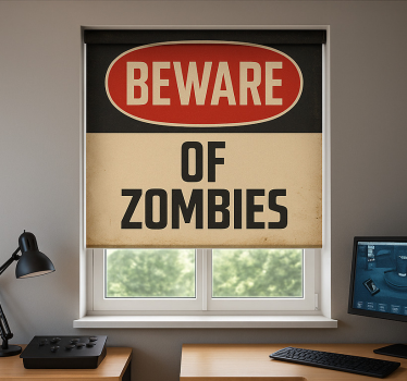 Estore de rolo frikis cuidado com os zumbis - TenStickers