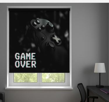 Estore de rolo frikis fim de jogo preto fosco - TenStickers