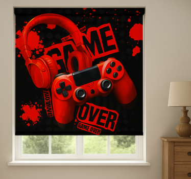 Estore de rolo frikis fim do jogo com fones de ouvido vermelhos - TenStickers