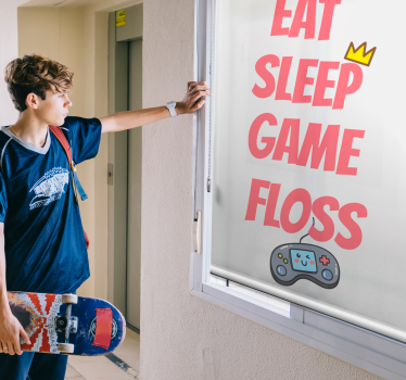 Estore de rolo frikis motivo de estilo de vida de jogador - TenStickers
