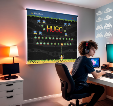 Estore de rolo frikis tela de arcade de 8 bits - TenStickers