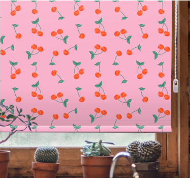 Estore de rolo para cozinha motivo de flor de cerejeira - TenStickers