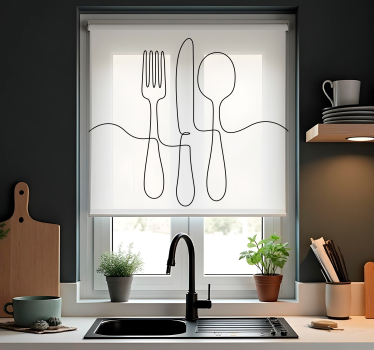Estore de rolo para cozinha acessórios de cozinha - TenStickers