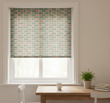 Estore de rolo para cozinha azulejos de tijolo simples - TenStickers