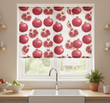 Estore de rolo para cozinha colheita de romã - TenStickers