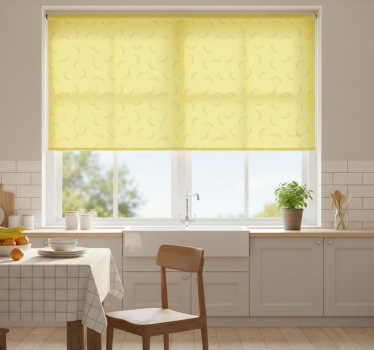 Estore de rolo para cozinha com estampa de banana - TenStickers