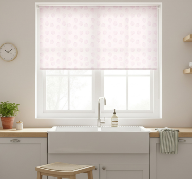 Estore de rolo para cozinha com padrão de bolinhas - TenStickers