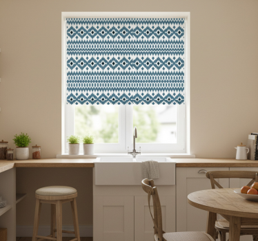 Estore de rolo para cozinha com padrão tribal asteca - TenStickers