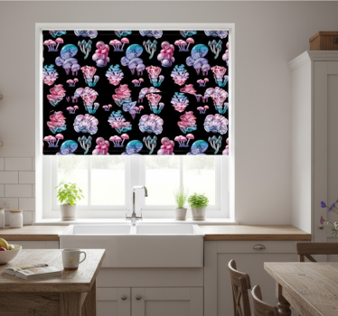 Estore de rolo para cozinha conjunto de cogumelos mágicos - TenStickers