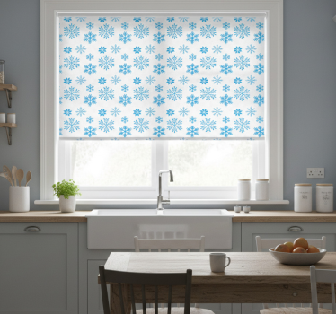 Estore de rolo para cozinha cristal de neve - TenStickers