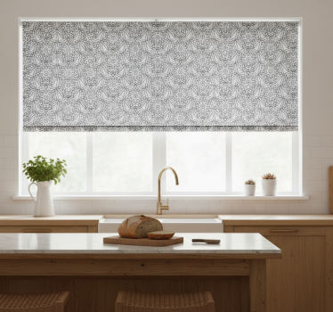 Estore de rolo para cozinha estilo azulejo árabe abstrato - TenStickers