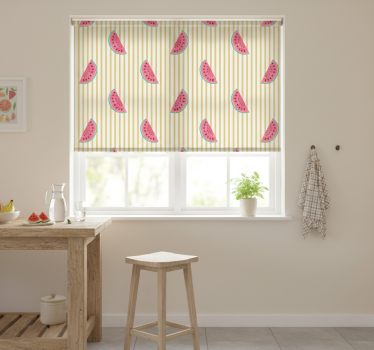 Estore de rolo para cozinha fatias de melancia - TenStickers
