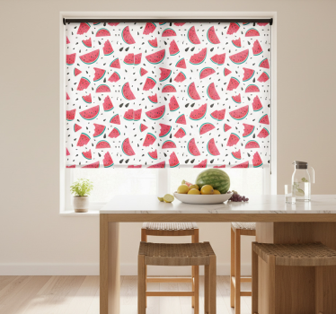 Estore de rolo para cozinha fatias suculentas de melancia - TenStickers